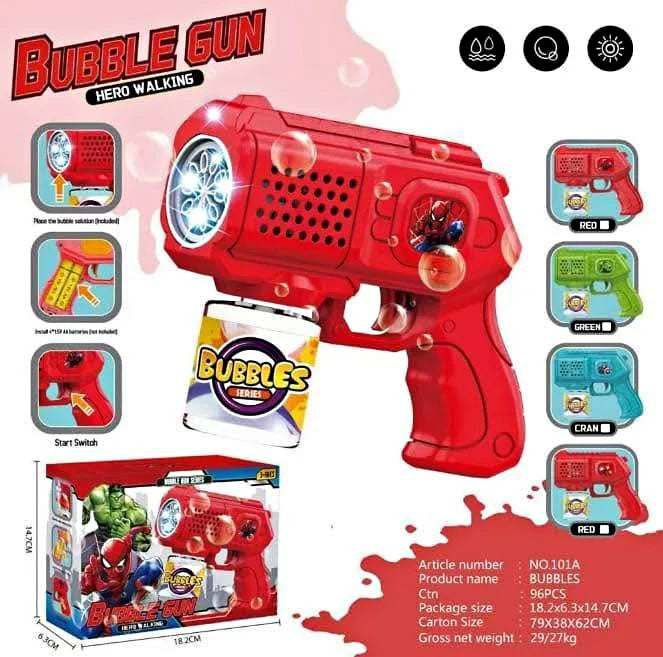 Spider man bubble gun for kids