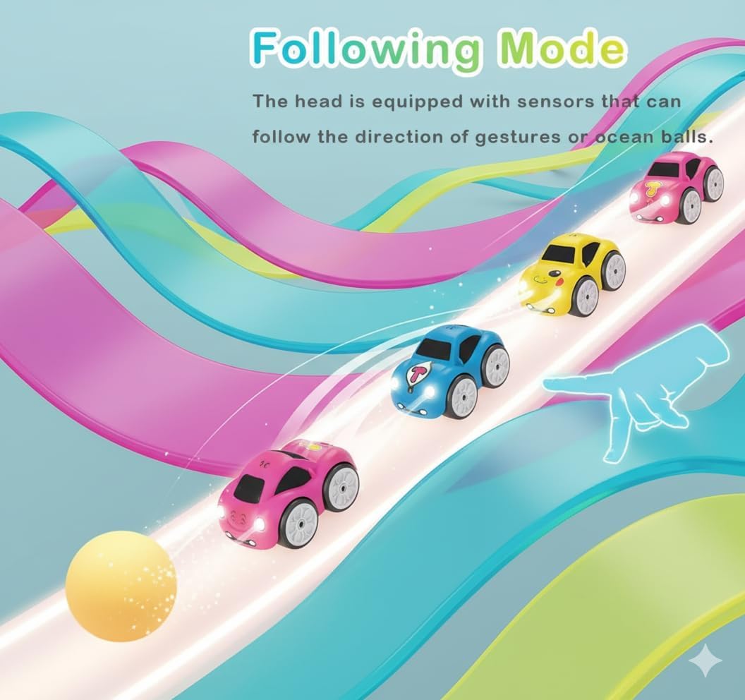 2.4GHz Electric Remote & Induction Control Car- Gesture Sensing RC Racing Toy for Kids