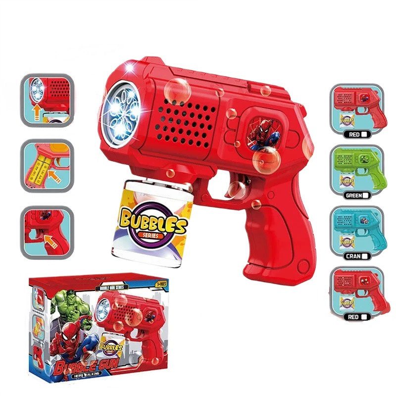 Spider man bubble gun for kids