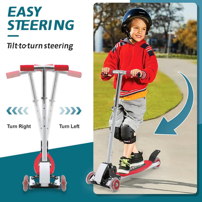 Kids Kick Scooter Adjustable Height Handlebars