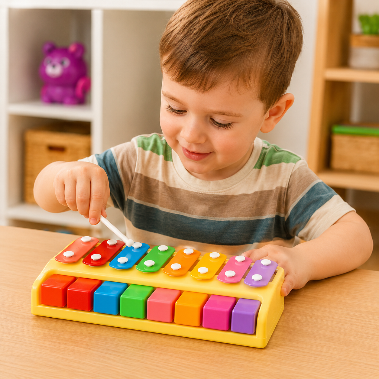 Knock piano tones