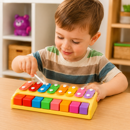 Knock piano tones