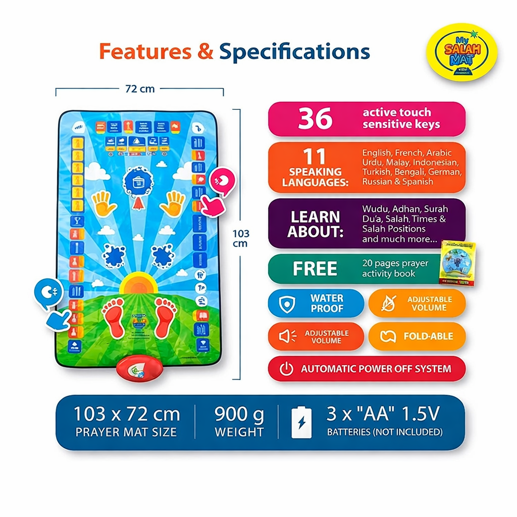 My salahmat Eleducational Prayer mat