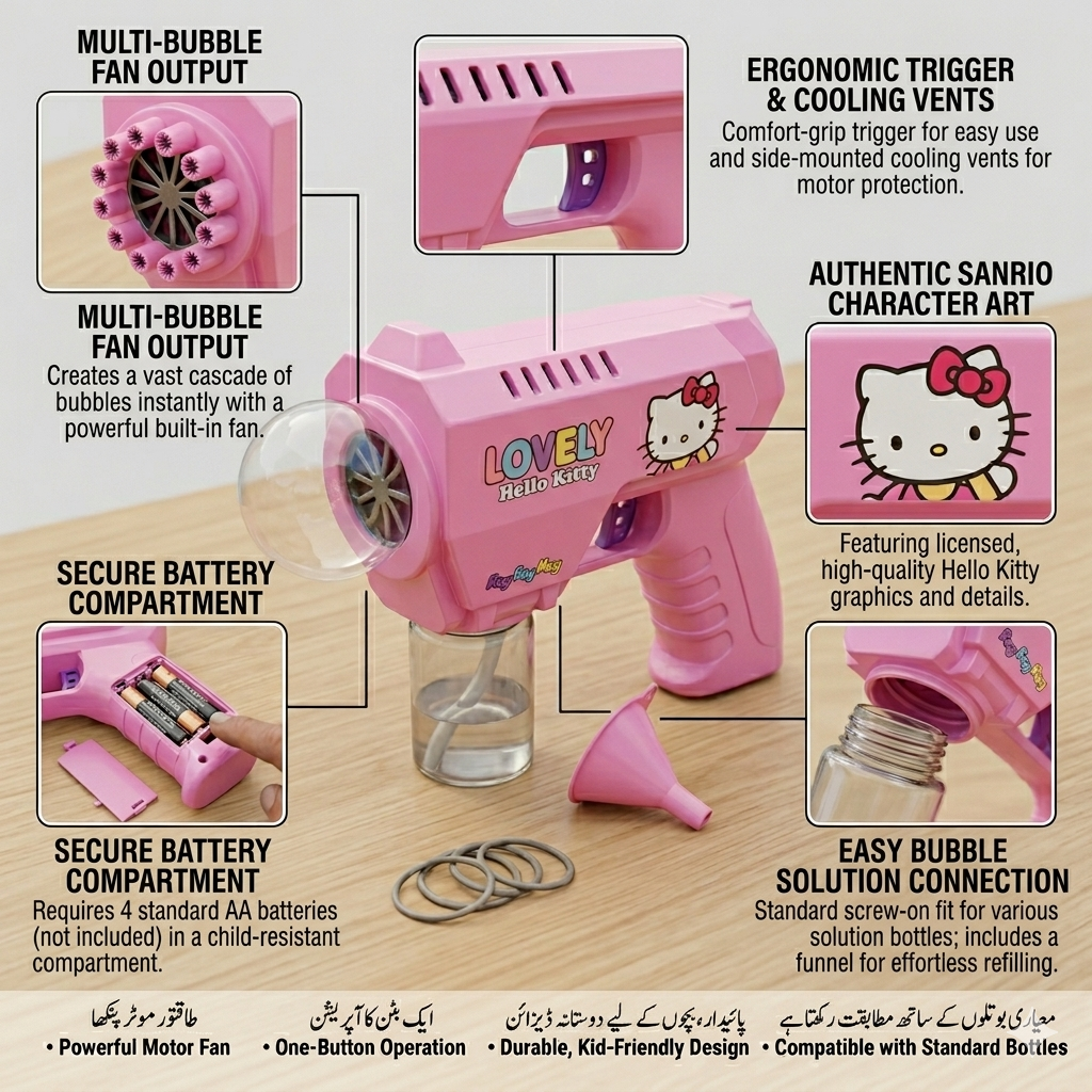 Hello Kitty Bubble Gun