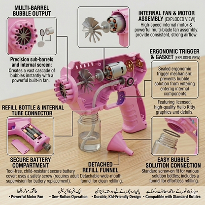 Hello Kitty Bubble Gun