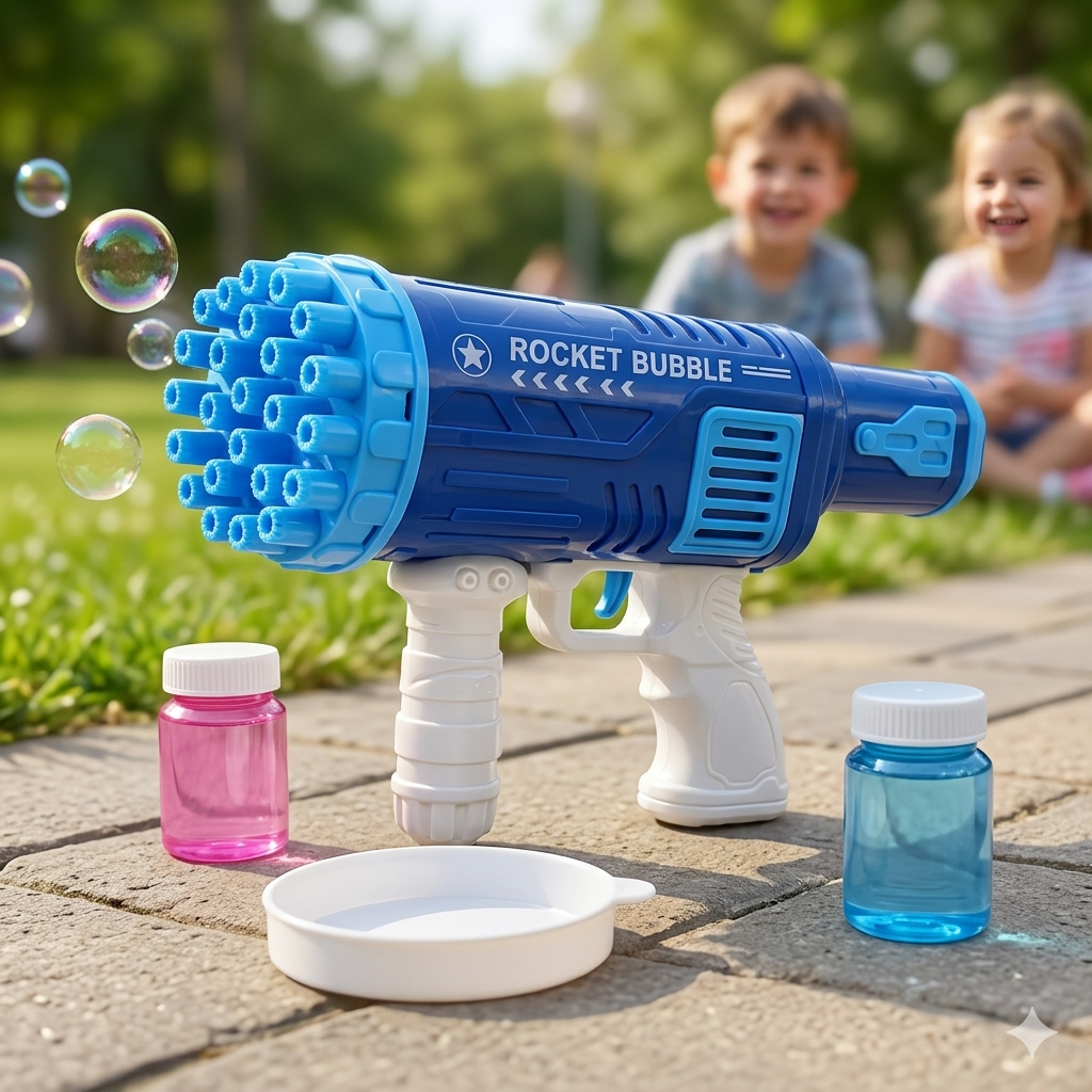 Bubble Gun With 25 Holes-