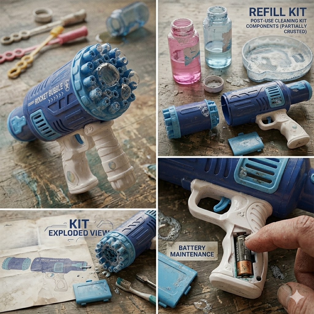 Bubble Gun With 25 Holes-