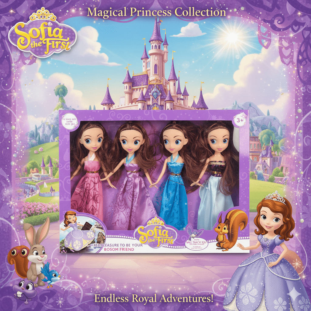 Sofia Princess Dress-Up Doll – 4-in-1
