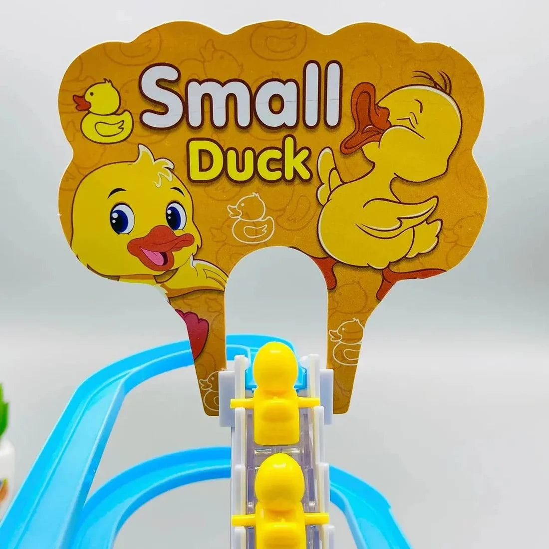 Small Ducks Climbing Stairs