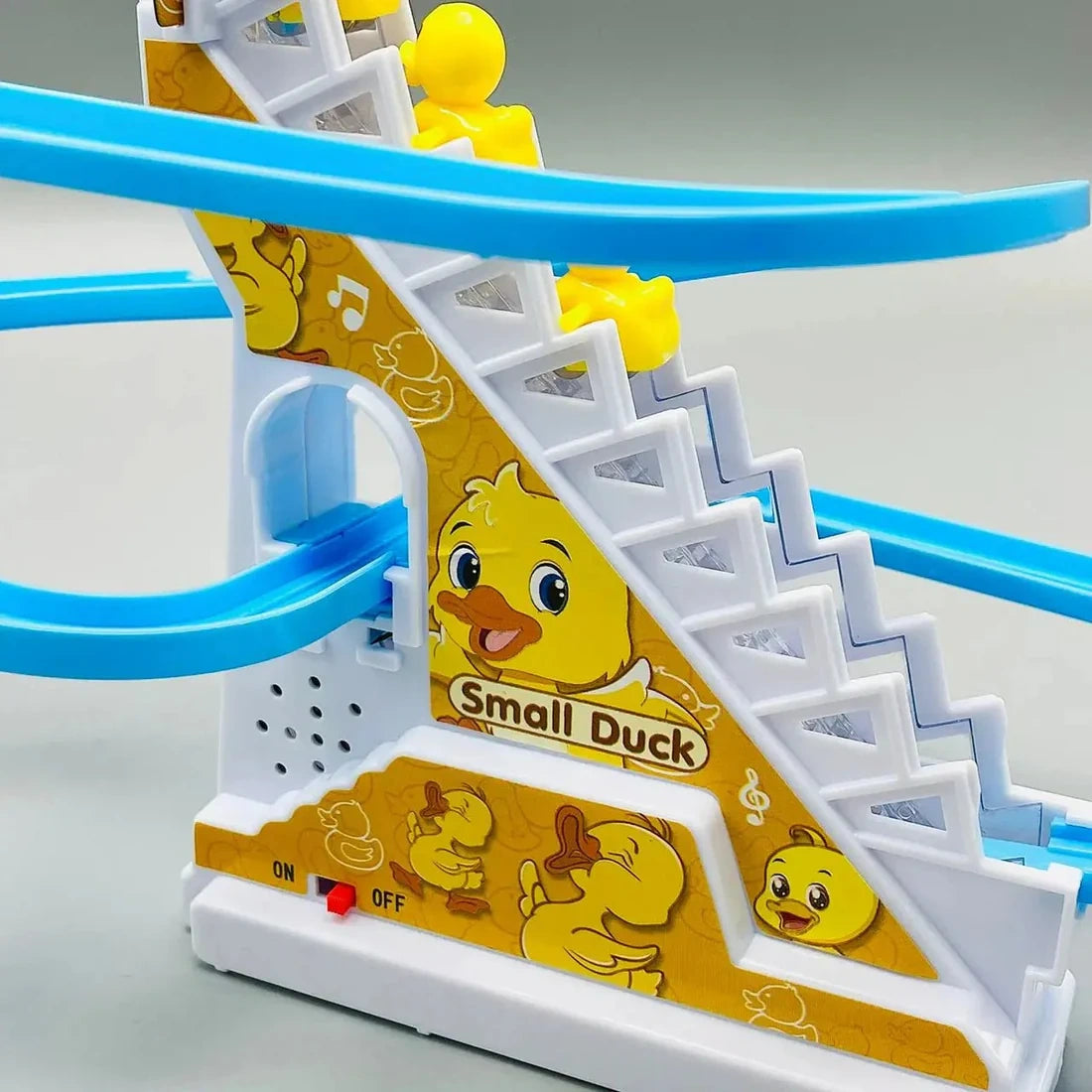 Small Ducks Climbing Stairs