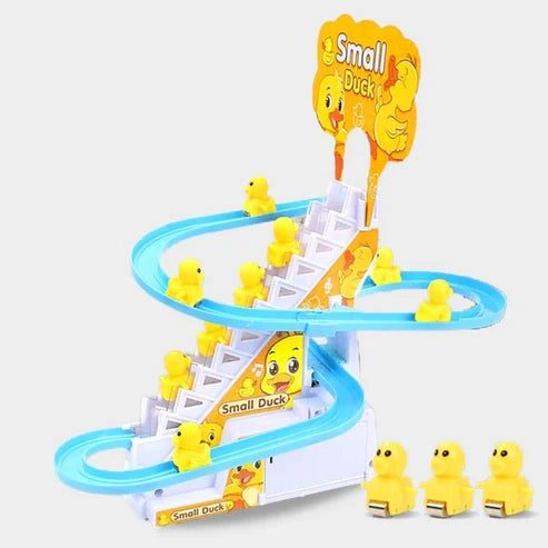 Small Ducks Climbing Stairs