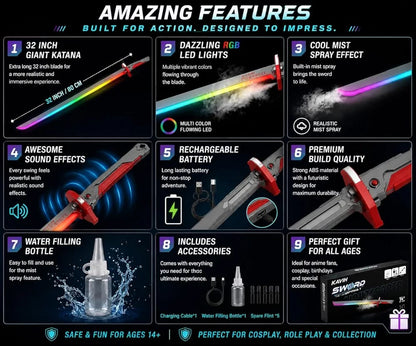 Sword dazzling spray