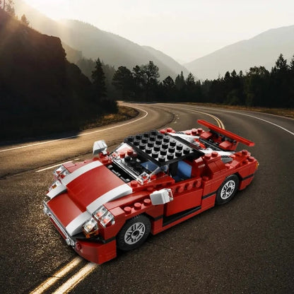 Red car change building blocks