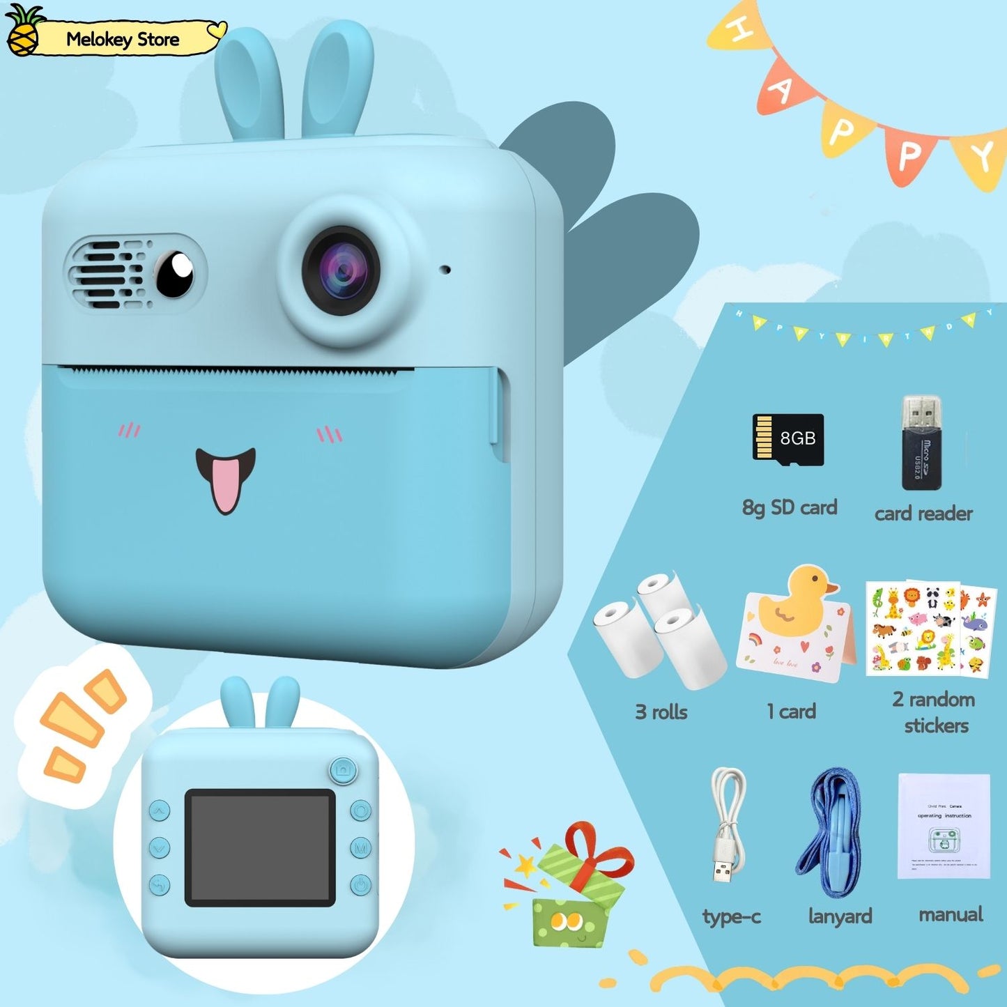 Kids Instant Print Camera