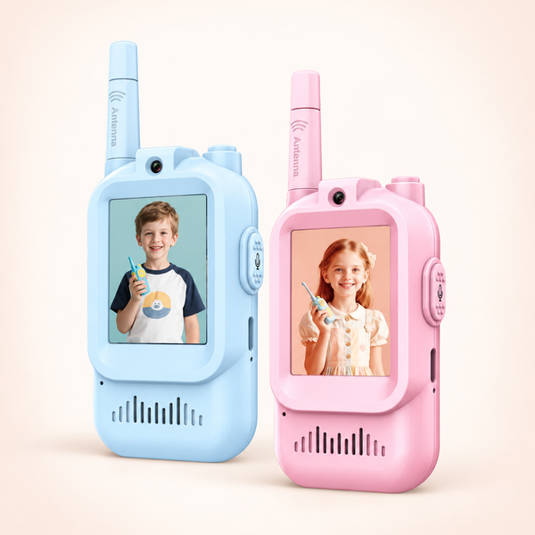 Rechargeable Video Walkie-Talkies with Screens – Set of 2