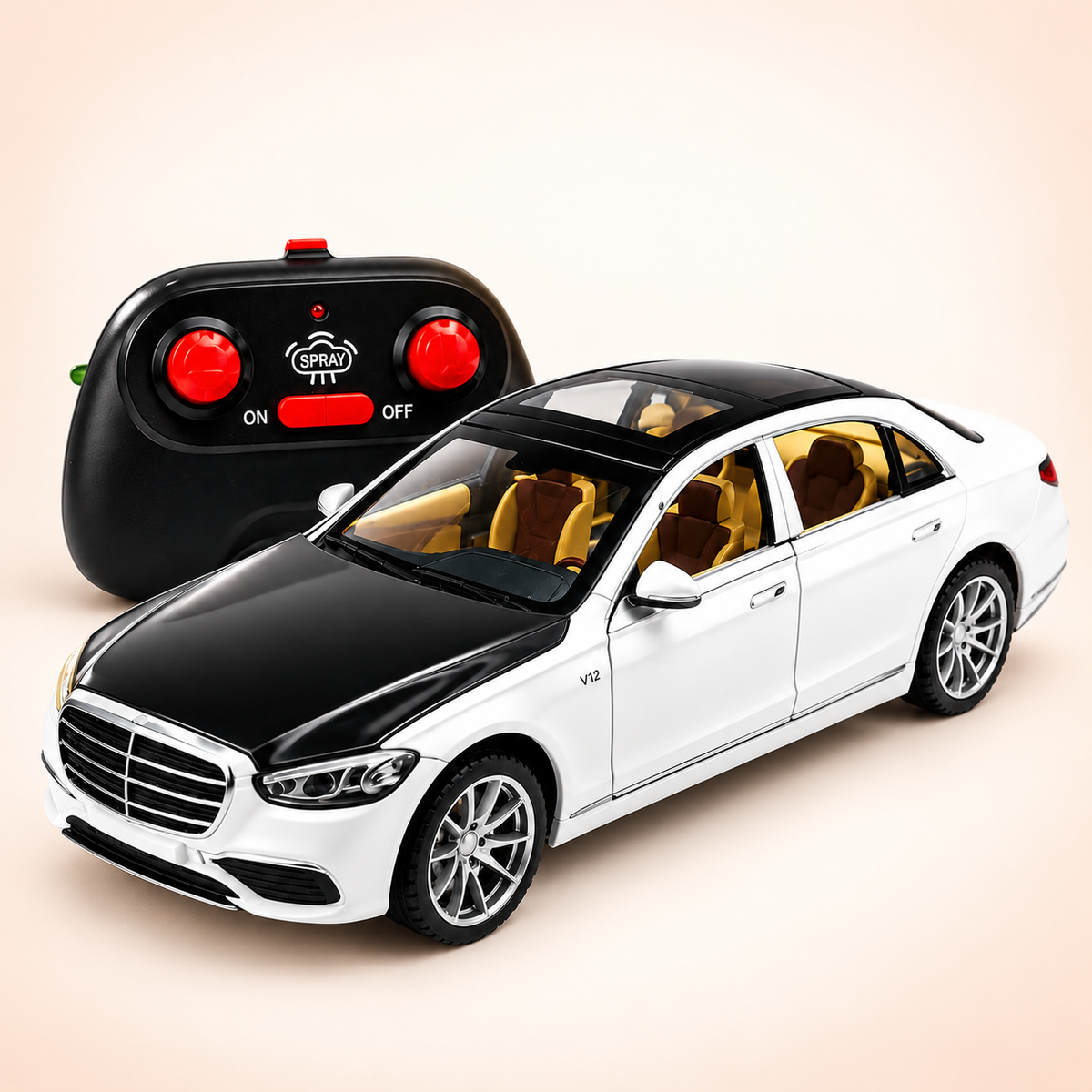 Mercedes RC Diecast Spray Car – 1:22, Assorted Colour