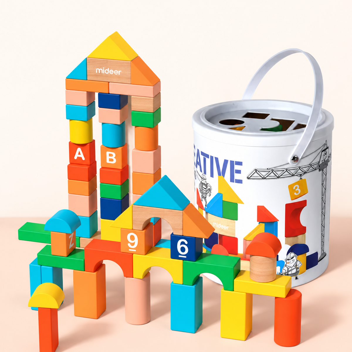 Alphabet & Number Building Set – 102 Pieces