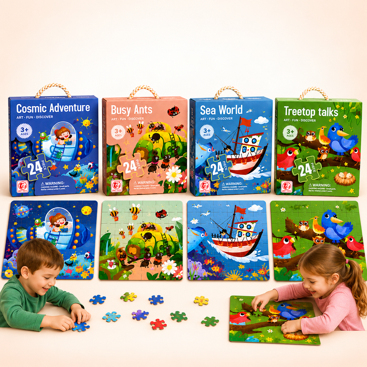 Art Jigsaw Activity Puzzle – 24 Pieces, Assorted