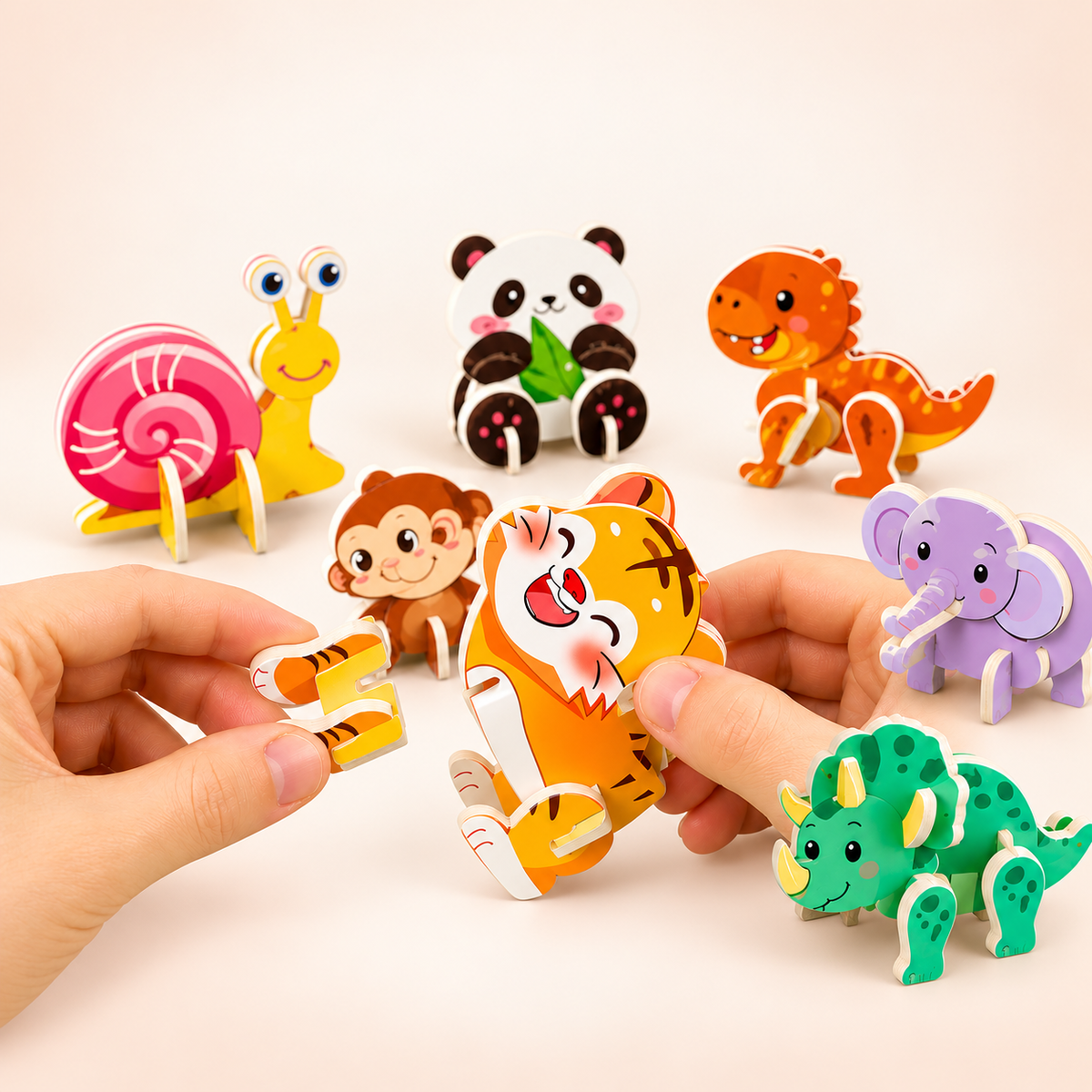 Wooden 3D Animal Jigsaw – Assorted Designs