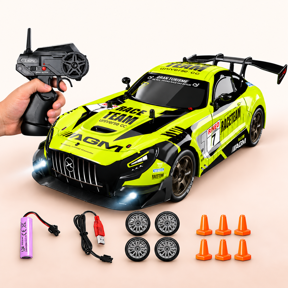 Mercedes-AMG GT3 Evo 4WD RC Drift Racer
