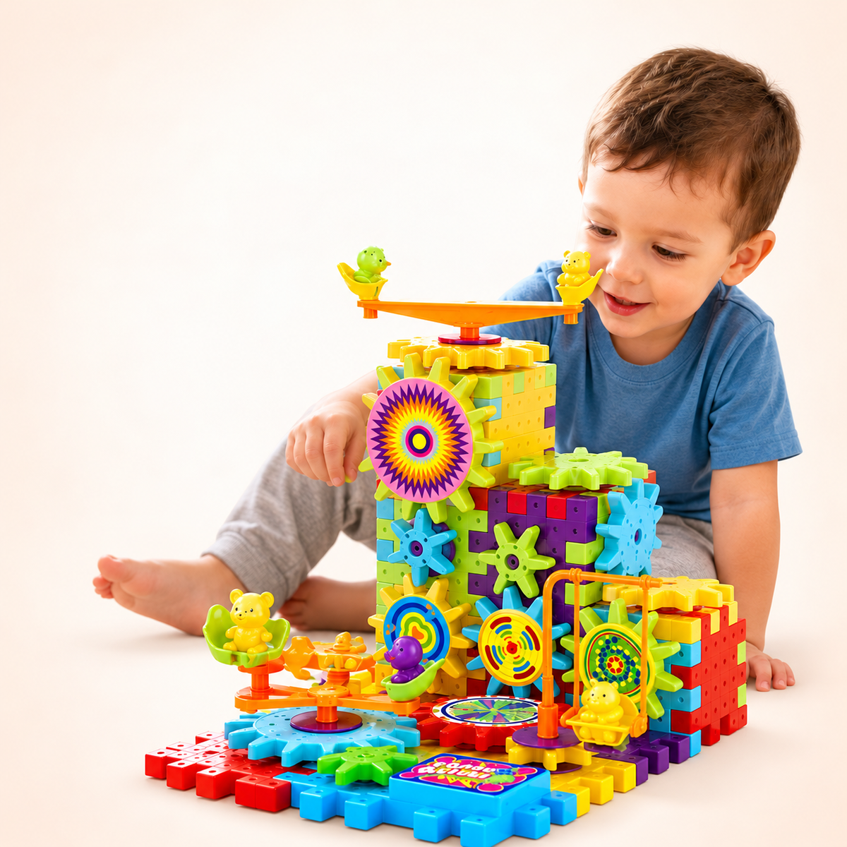 Electric Gear Construction Blocks – 53 Pieces