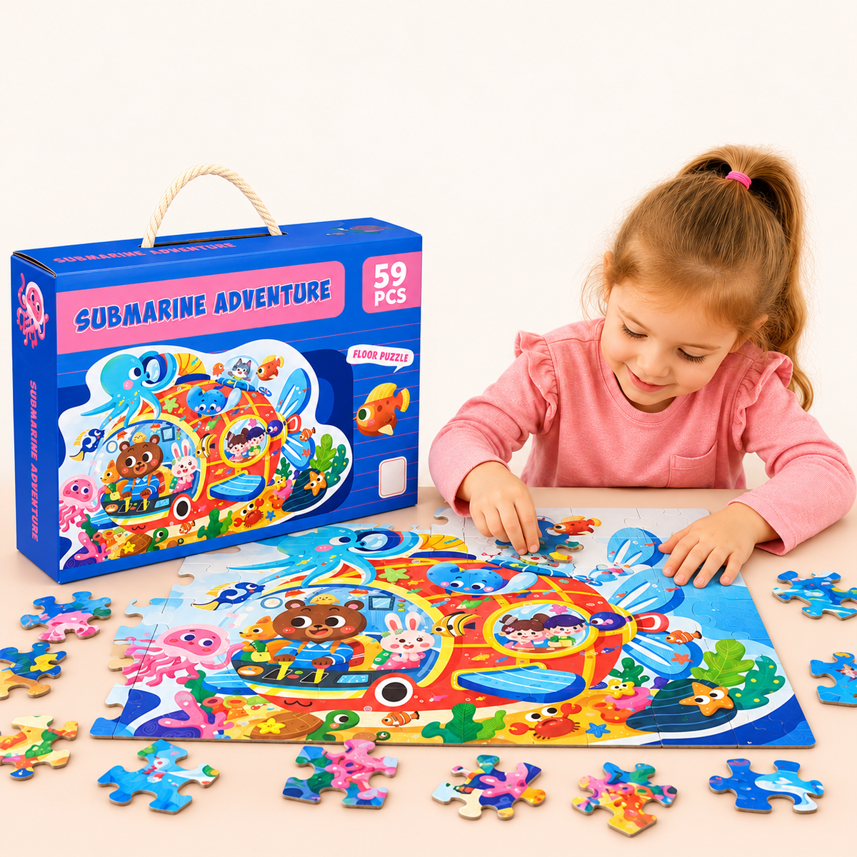 Submarine Adventure Jigsaw Activity Puzzle – 59 Pieces