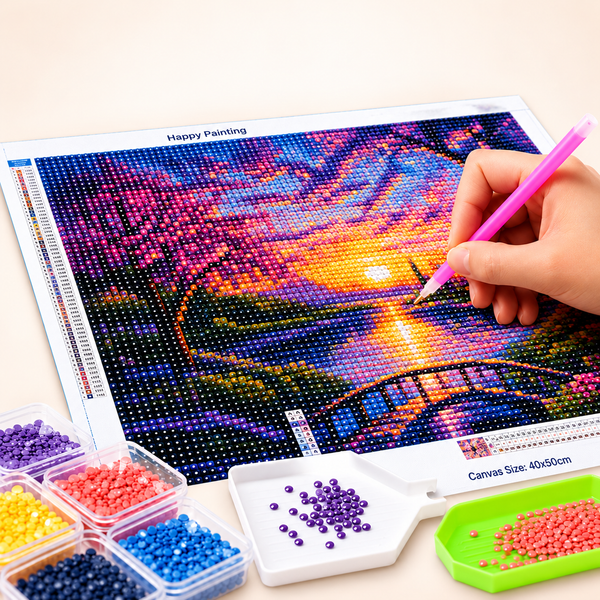 Large 5D Diamond Art Kit – Assorted Designs
