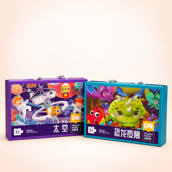 72-Piece Learning Jigsaw Activity Puzzle – Assorted