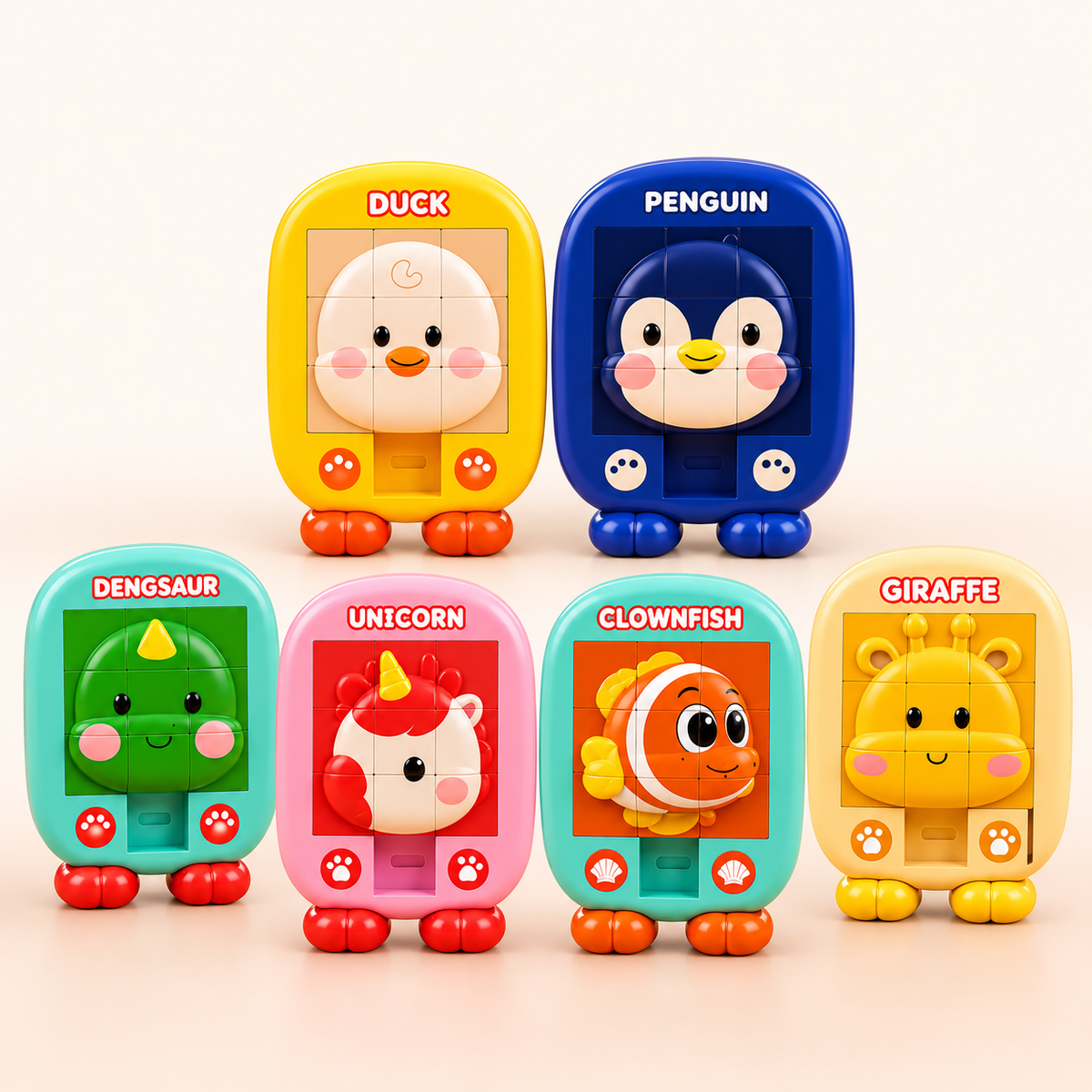 Sliding Animal Puzzle Game – Assorted Designs