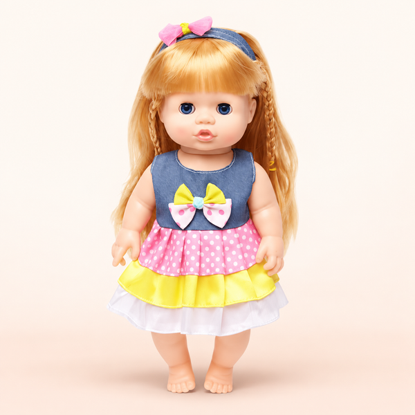 Happy Every Day Baby Doll with Bottle & Music