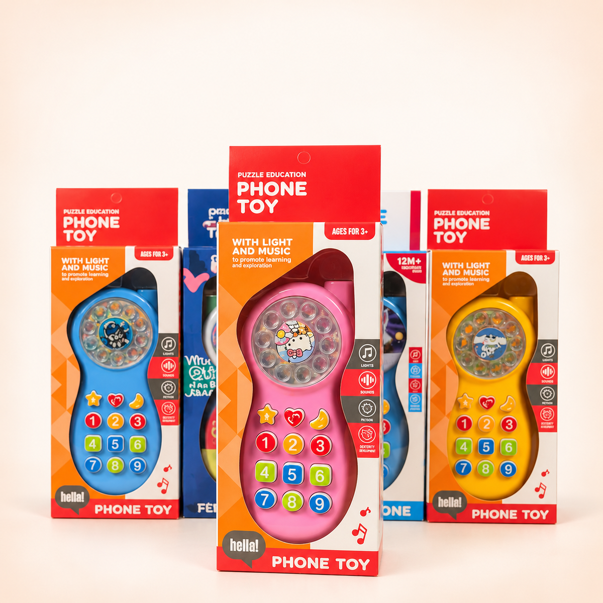 Light-Up Musical Baby Phone – Assorted Colour