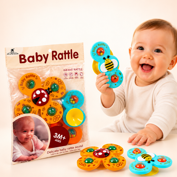 Baby Rattle & Suction Spinner Set – 3-in-1