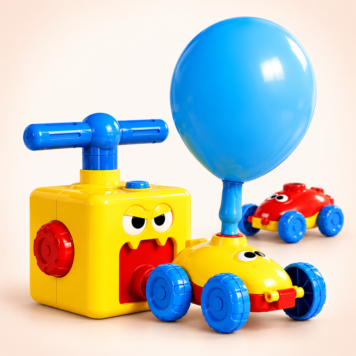 Balloon-Powered Toy Car & Pump Set