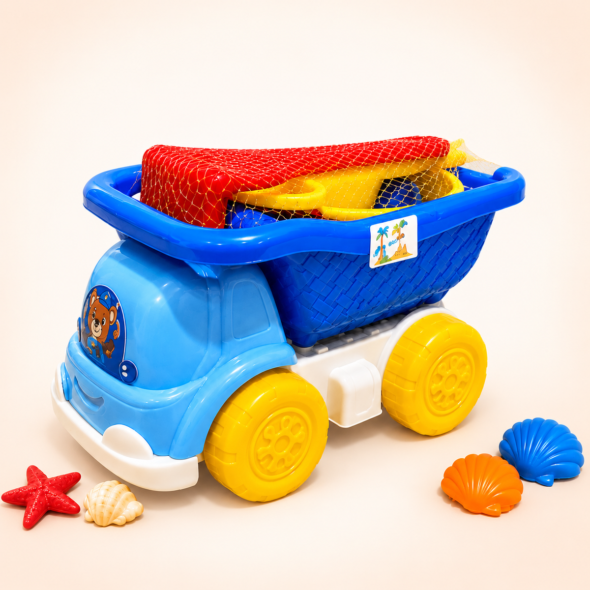 Sand-Play Truck & Beach Tools – Assorted Colour