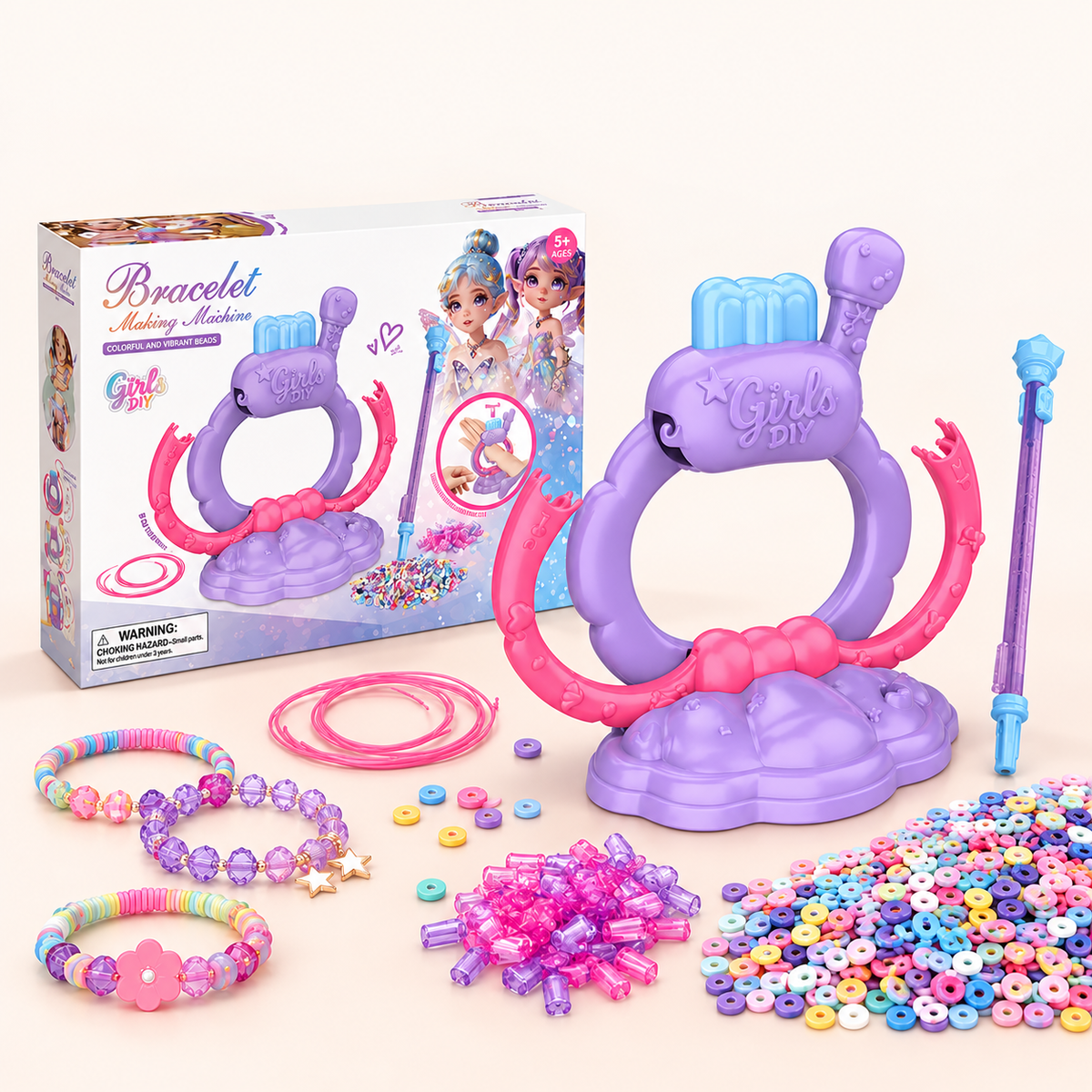 Bracelet-Making Machine & Bead Craft Set