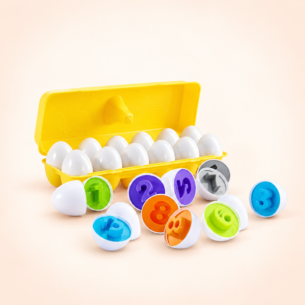 Shape & Number Matching Eggs