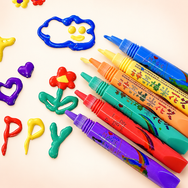 3D Popcorn Paint Activity Pens