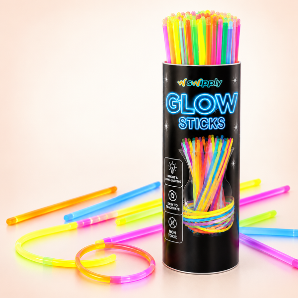 Glowing Straw Play Sticks – 50 Pieces