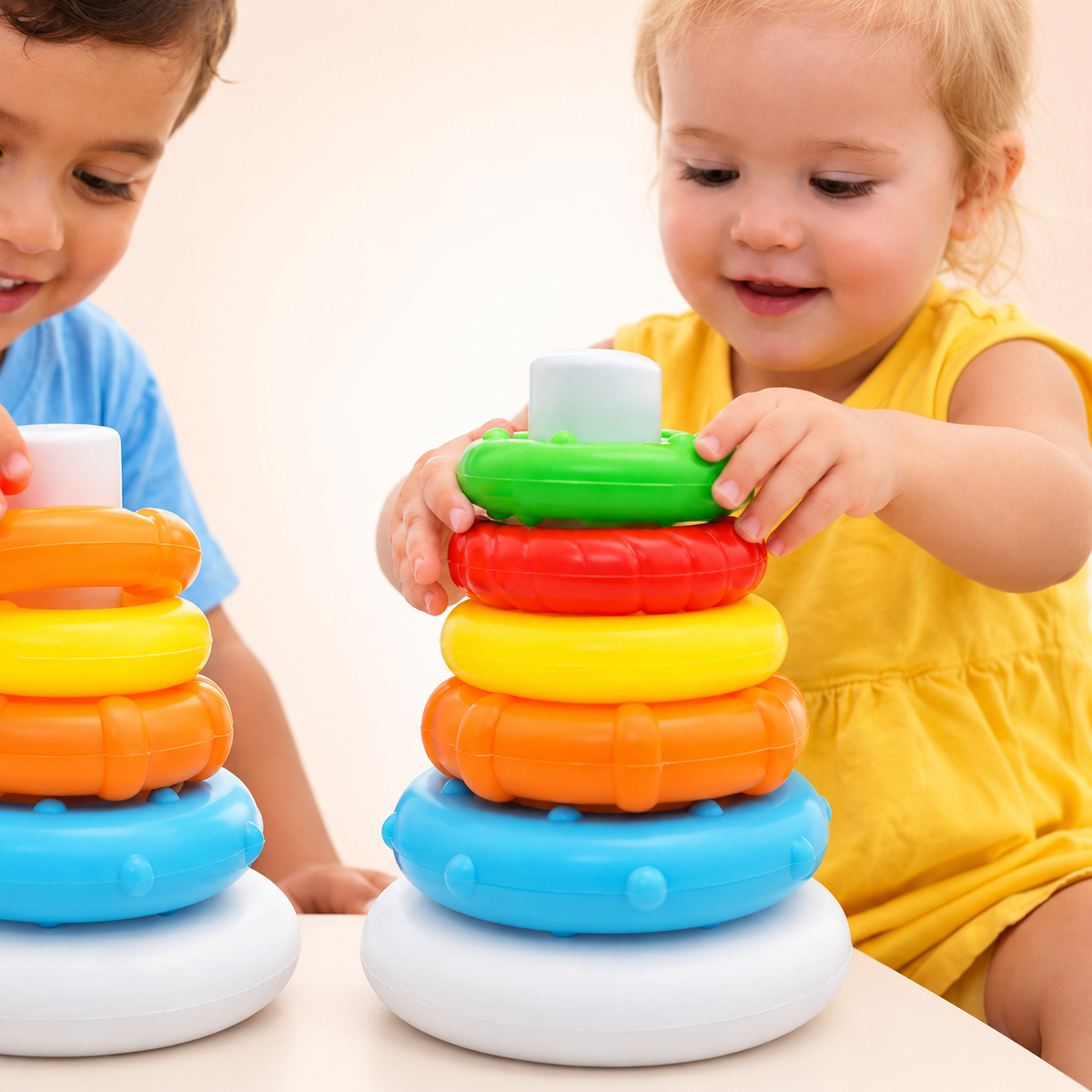 Colourful Ring-Stacking Play Set