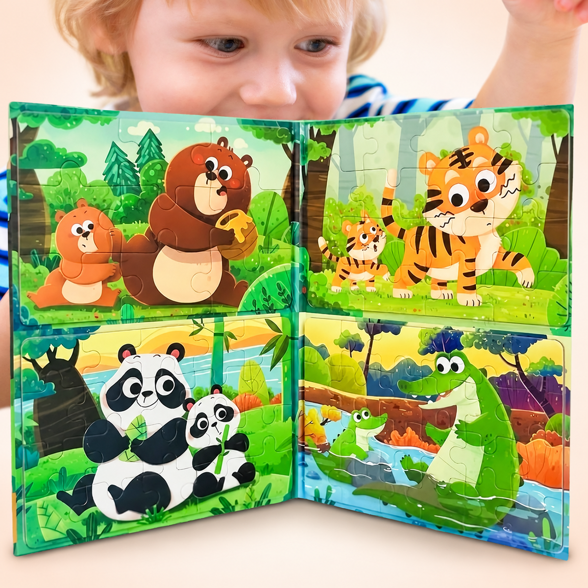 Magnetic Play Puzzle Book – Fairy, Sea & Animal Themes