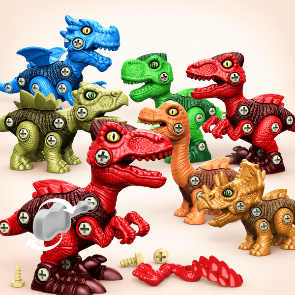 Build-Your-Own Dinosaur Toy Set – 4 Pieces