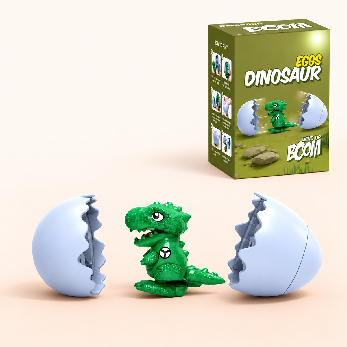 Wind-Up Hatching Dinosaur Egg Toy