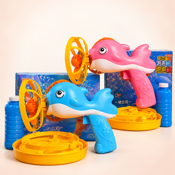Dolphin Bubble Blaster with Refill – Assorted Colour