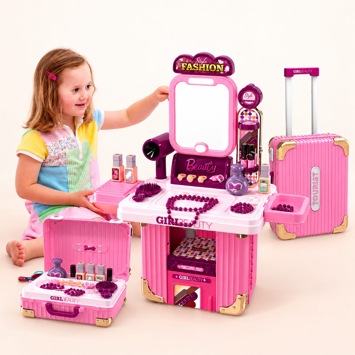 Princess Hair Salon Play Station with Lights & Sound