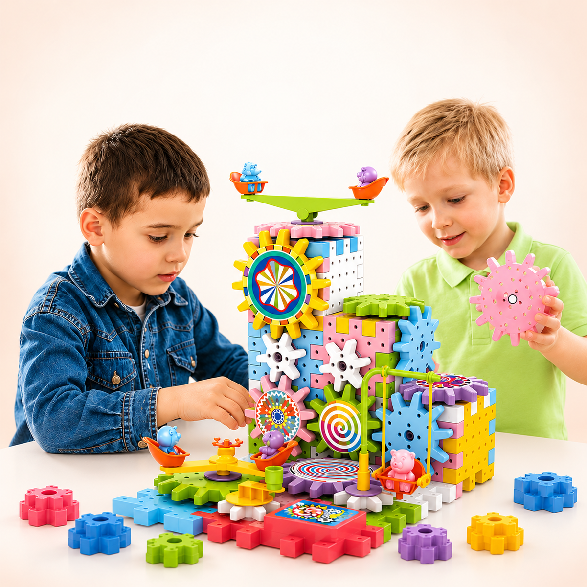 Electric Gear Construction Play Set