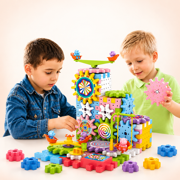 Electric Gear Construction Play Set