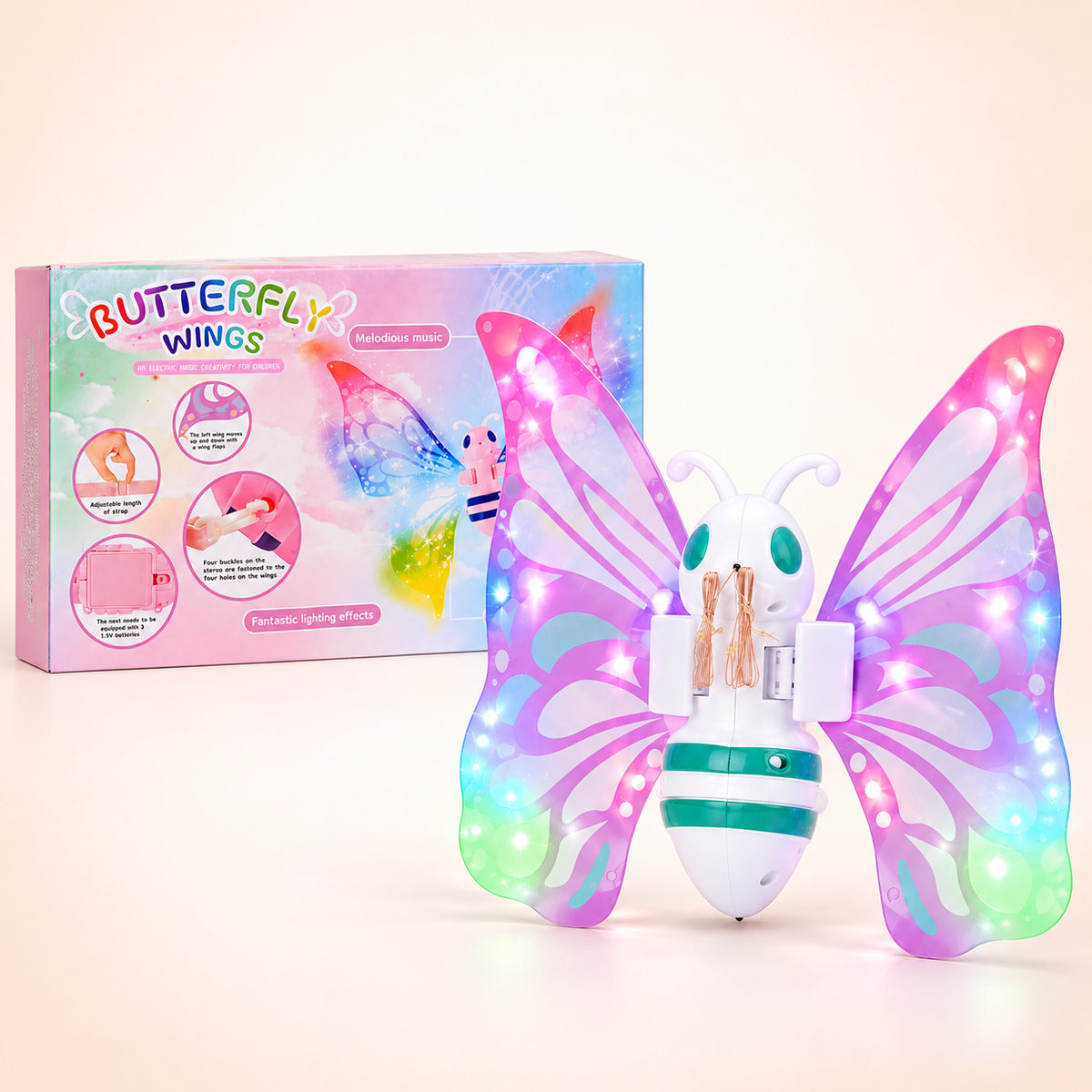 Electric Flapping Butterfly & Bee Wing Toy