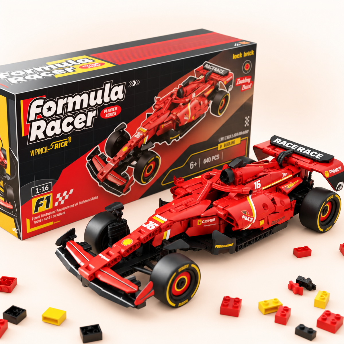 Formula F1 Race Car Construction Set – 639 Pieces