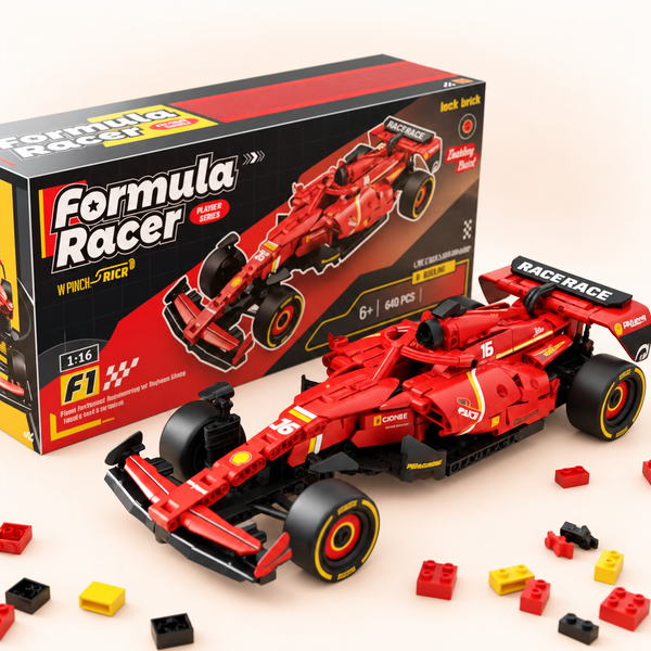 Formula F1 Race Car Construction Set – 639 Pieces