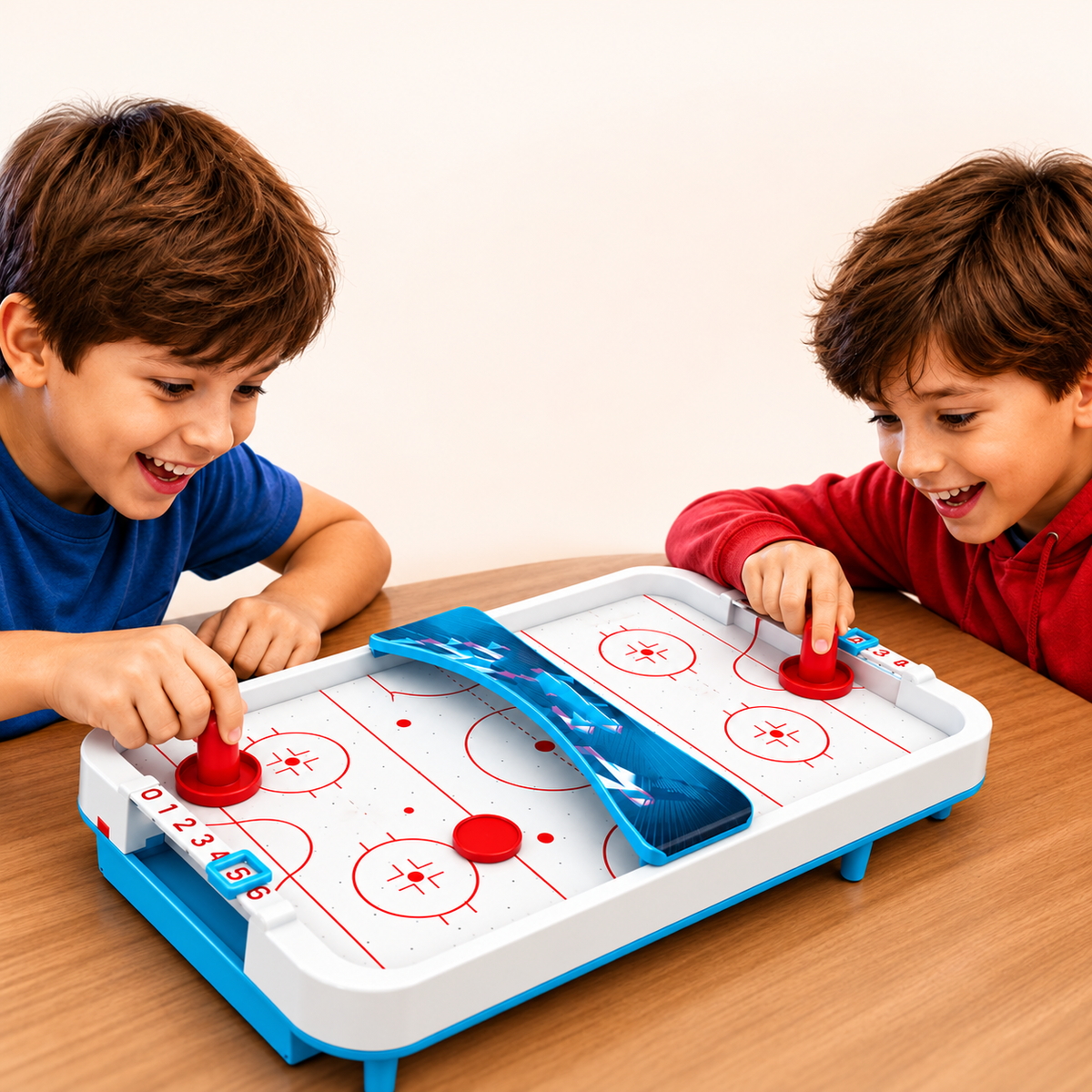 Two-Player Ice Hockey Tabletop Game